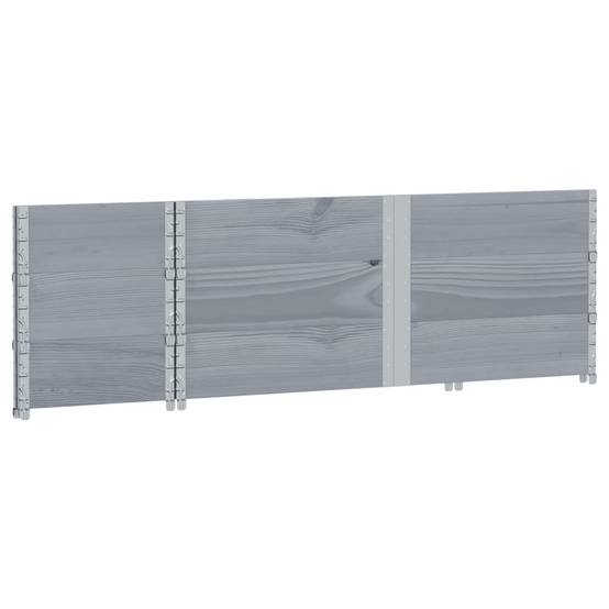 Jardinière de jardin bois de pin gris 150 x 50 x 60.5 cm - PANGIVO - Image 6