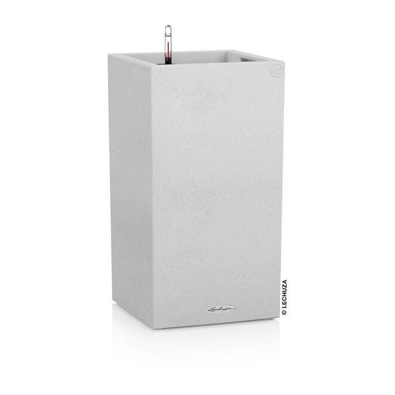 Lechuza - Pot De Fleur Lechuza Canto Stone Colonne 40 - Kit Complet, Blanc Quartz - Imagen 1