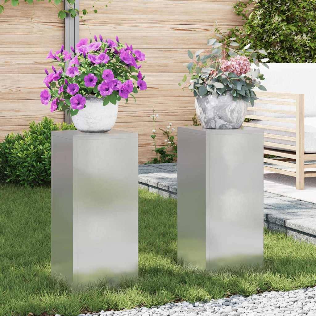 Support plante Prolenta Argent 24 X 24 X 55 cm - P95046A - Image 1
