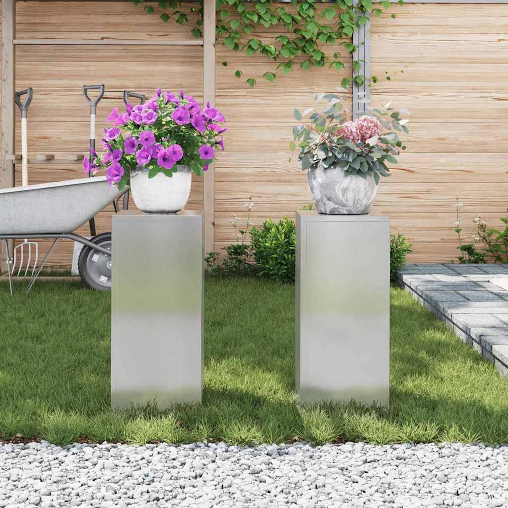 Support plante Prolenta Argent 24 X 24 X 55 cm - P95046A - Image 4