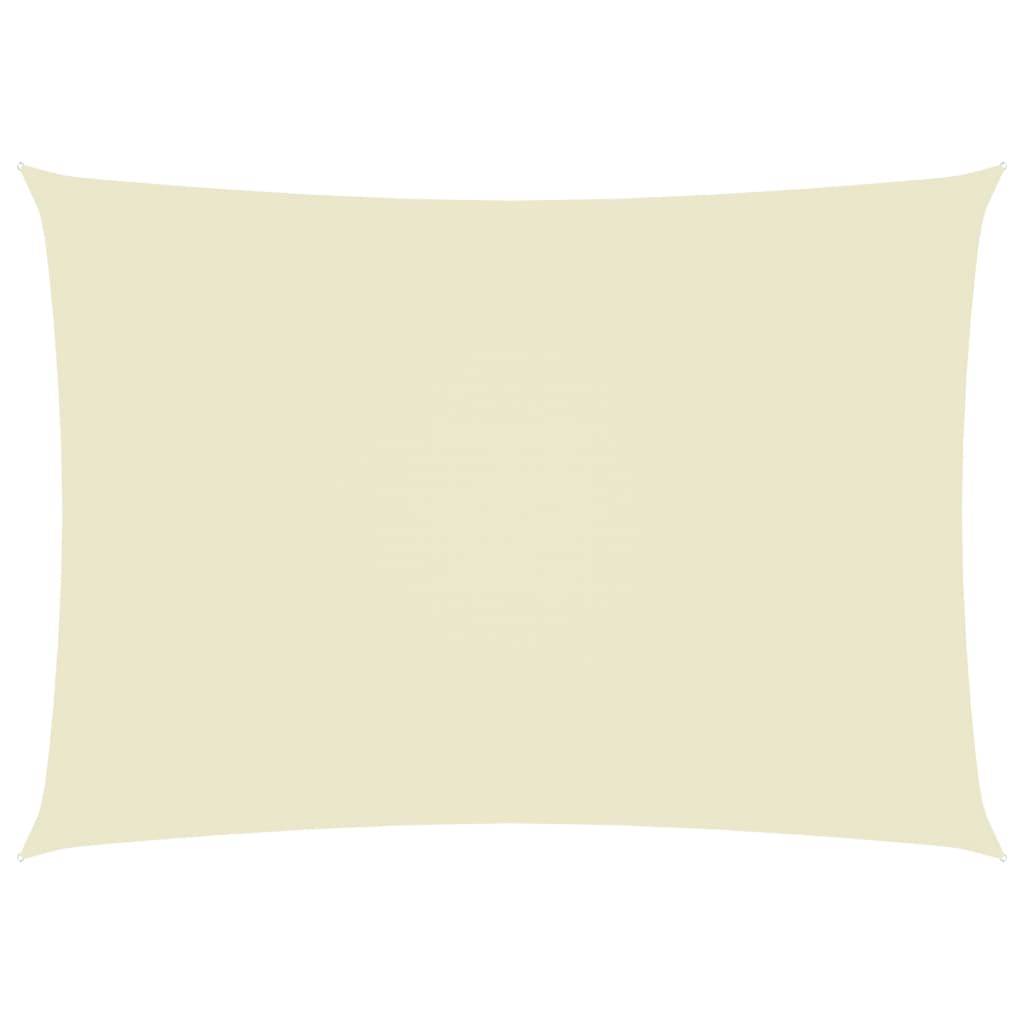 Helloshop26 - Voile toile d'ombrage parasol tissu oxford rectangulaire 2,5 x 4 m crème - Imagen 1