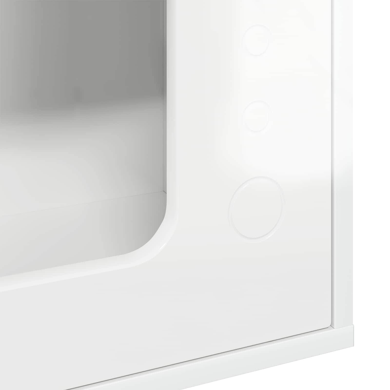 Vidaxl - Maison pour chat Blanc Brillant 51 x 30 x 42,5 cm vidaXL 8000648 - Image 9