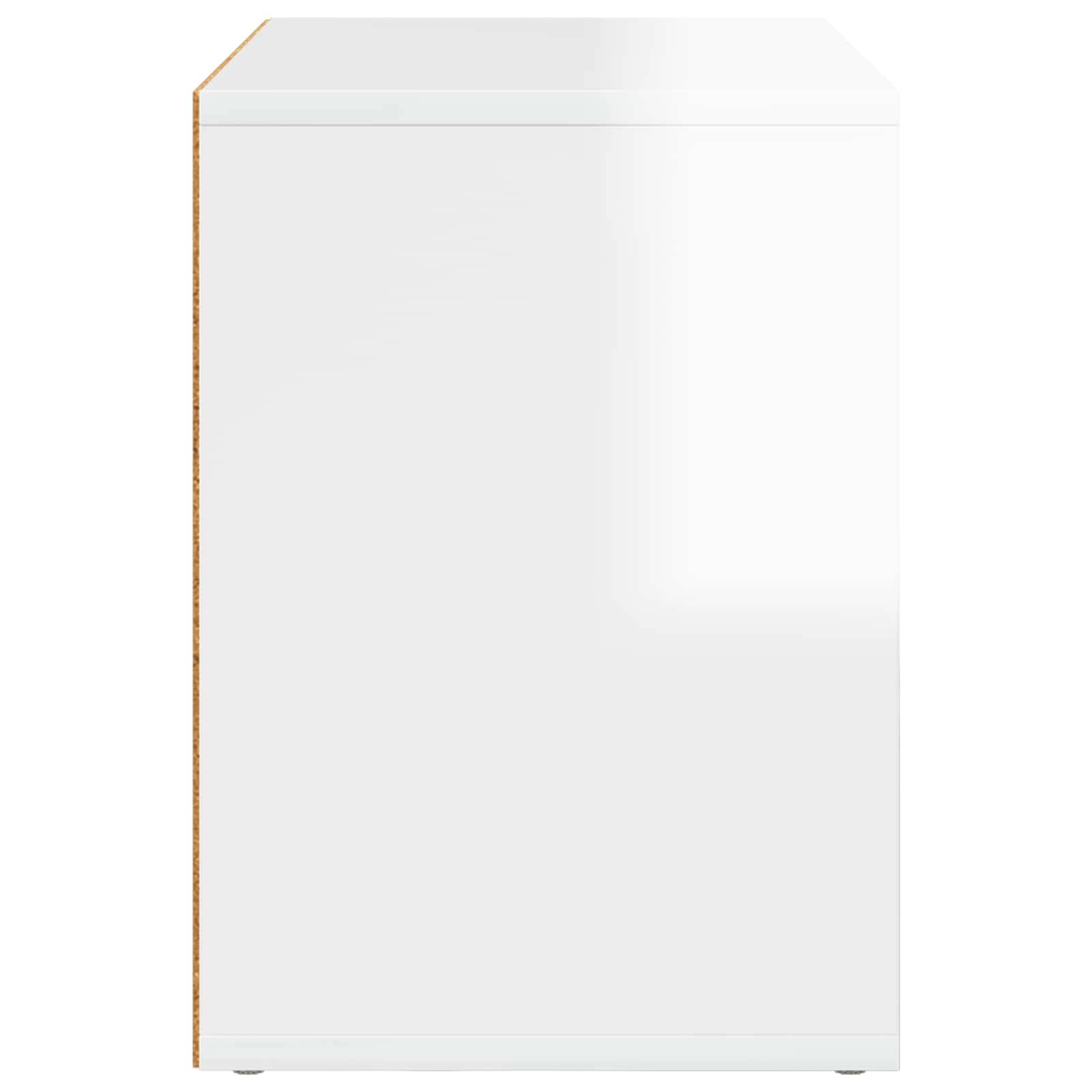 Vidaxl - Maison pour chat Blanc Brillant 51 x 30 x 42,5 cm vidaXL 8000648 - Image 7