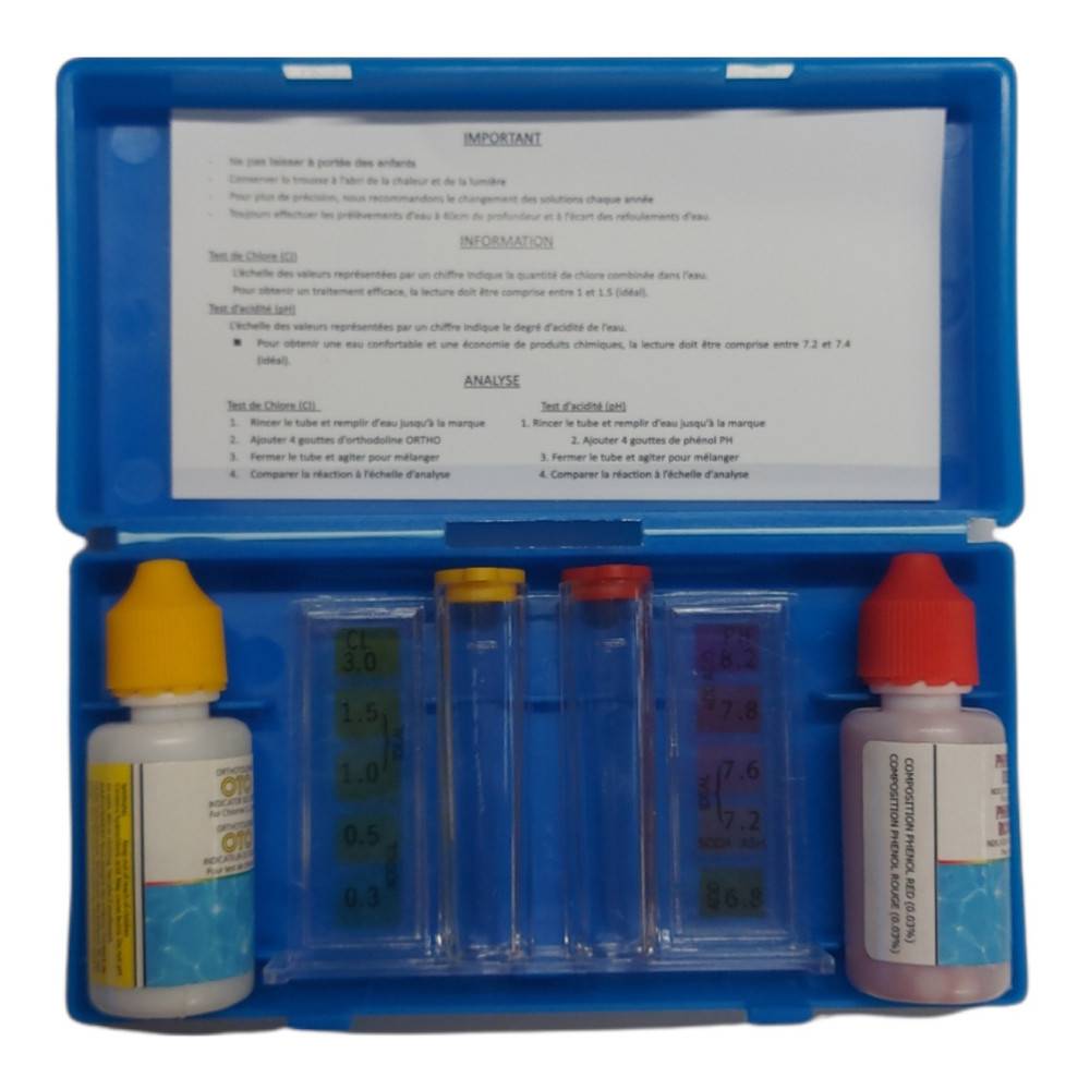 Kit d'analyse de l'eau de votre piscine - Teste d'eau piscine - Imagen 1
