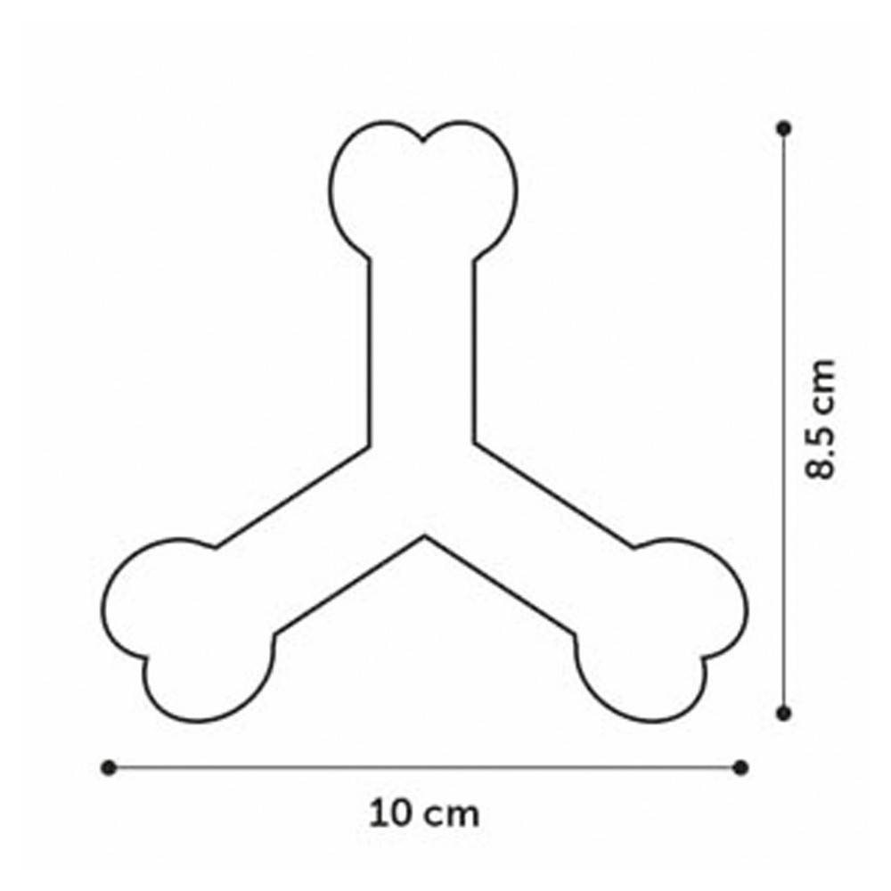 Flamingo - Jouet 10 cm pour chien Saveo os triple parfum boeuf caoutchouc - Imagen 3