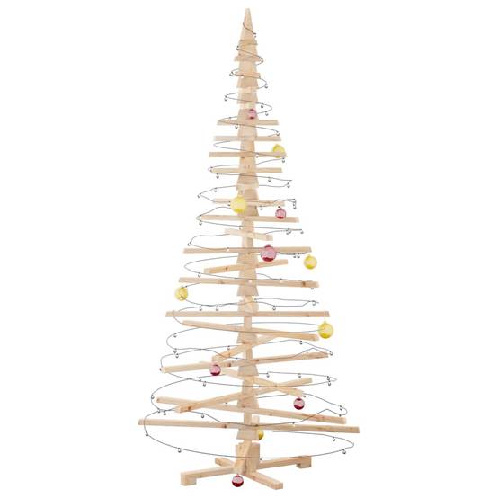 ComfortXL - Sapin de Noël en bois de pin massif à décorer pour intérieur extérieur 210 cm – ComfortXL Outdoor Living - Image 4