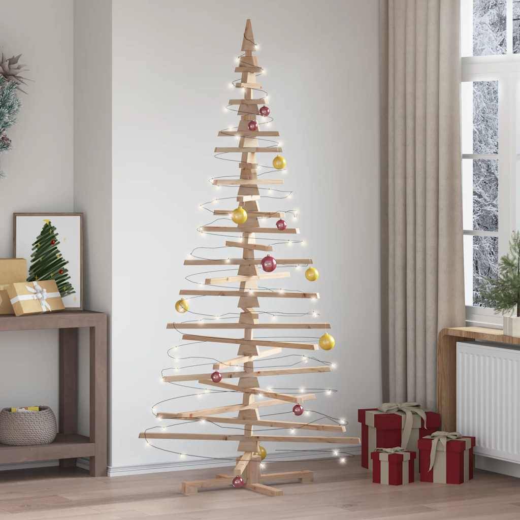 ComfortXL - Sapin de Noël en bois de pin massif à décorer pour intérieur extérieur 210 cm – ComfortXL Outdoor Living - Image 1