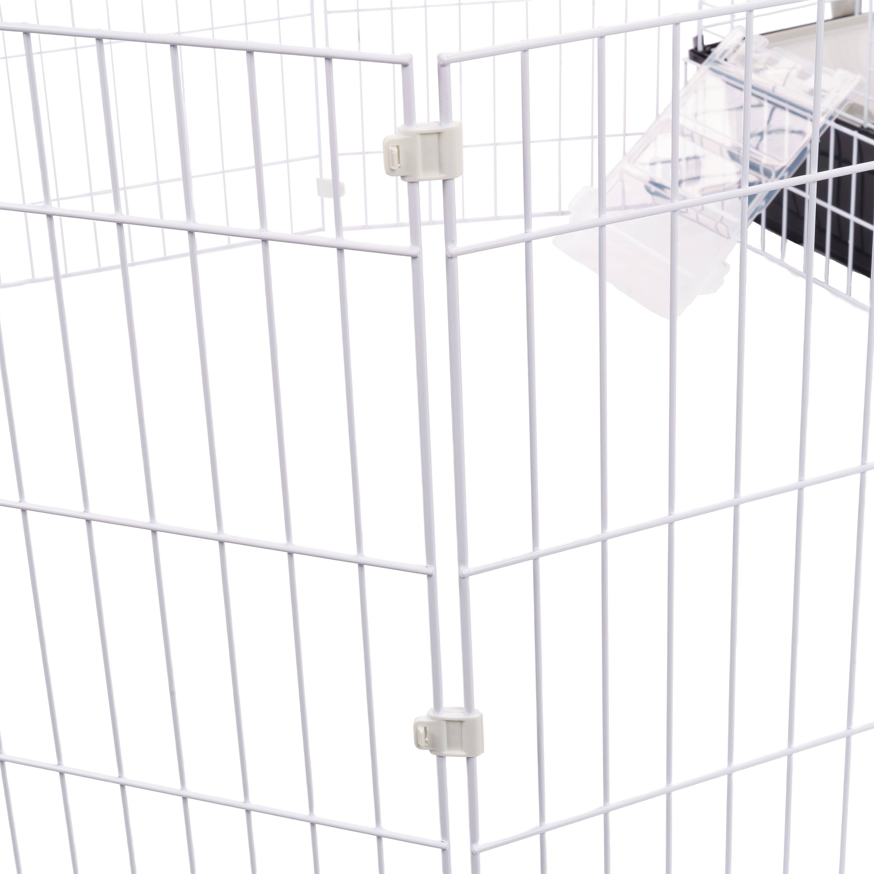 Ferplast - Ferplast Cage Lapin PARKHOME 100, Cochon d'Inde, avec Enclos pour Lapins Domestiques, Niche et Abreuvoir, 95 x 177,5 x h 56 cm, en Plastique avec Toit - Imagen 8