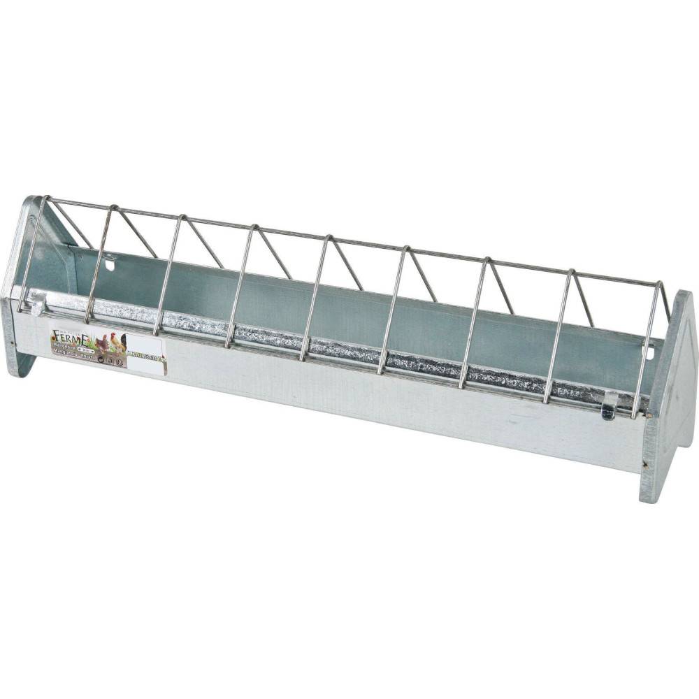 Mangeoire galvanisé 50 cm pour basse cour - Imagen 1