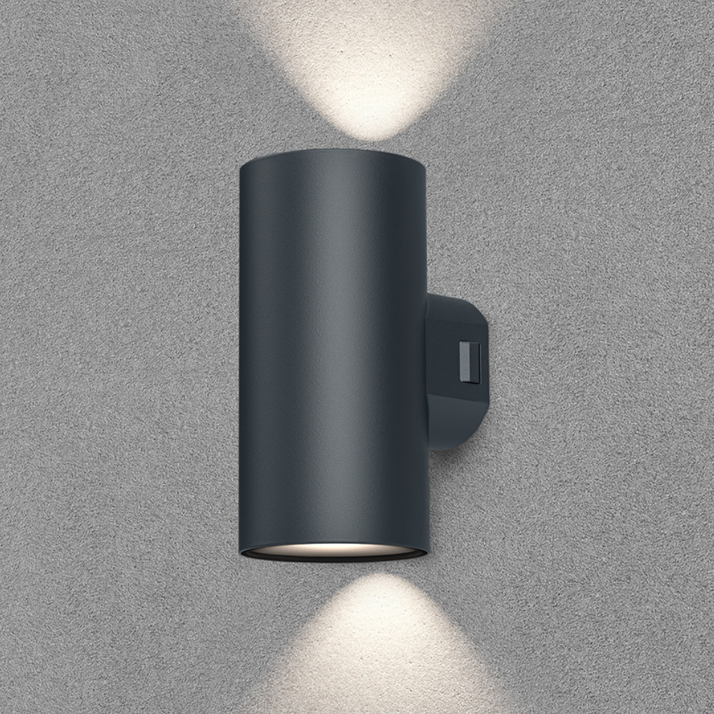 Applique extérieure VEKTA-D2 noir 2x9W 3en1 IP65 - Image 2