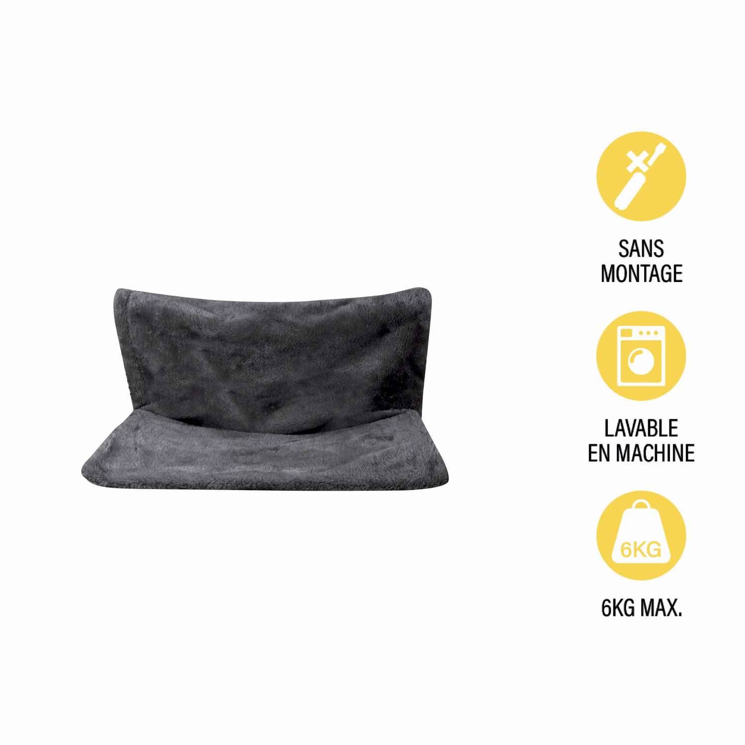 Love Story - Hamac de radiateur Roméo pour chat - Gris anthracite - Love Story - Imagen 3