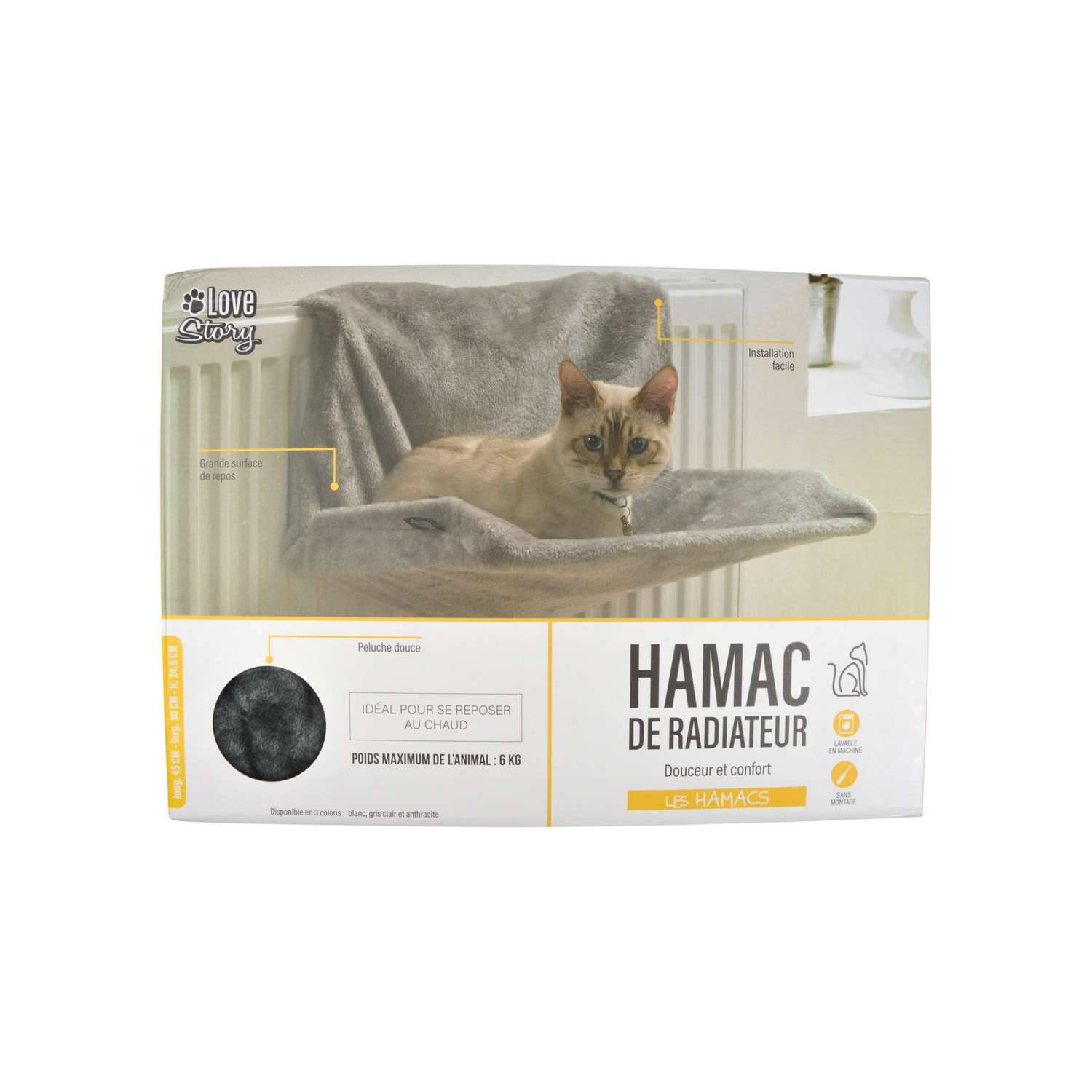 Love Story - Hamac de radiateur Roméo pour chat - Gris anthracite - Love Story - Imagen 4