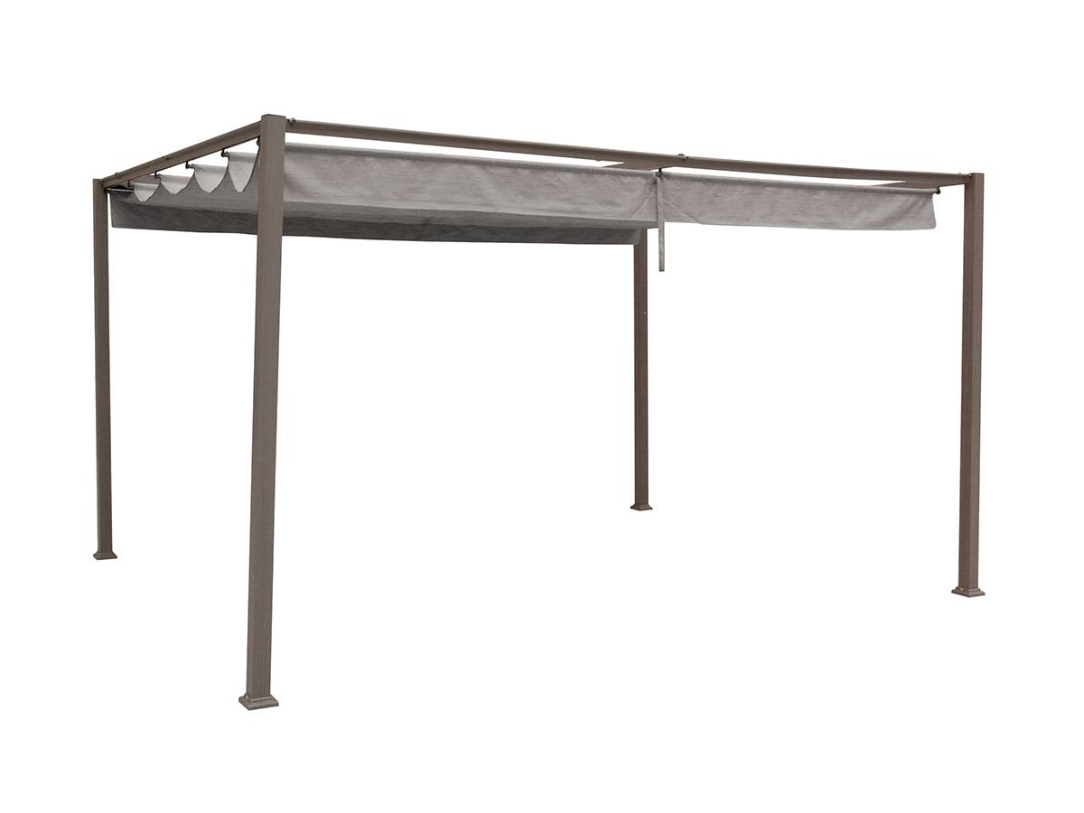 Hesperide - Tonnelle de jardin en aluminium noisette Palmeira 4 x 3 m - Hespéride - Imagen 3
