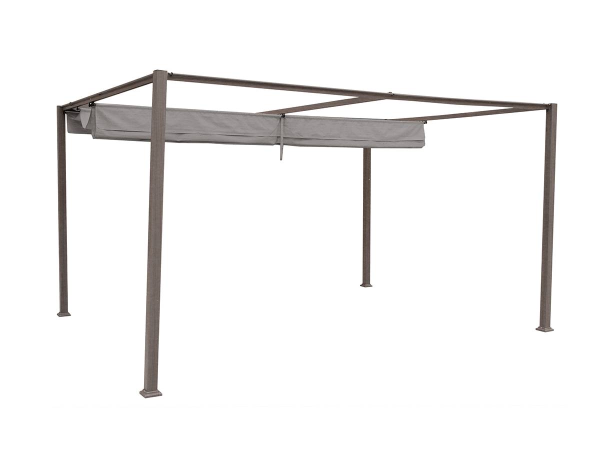 Hesperide - Tonnelle de jardin en aluminium noisette Palmeira 4 x 3 m - Hespéride - Imagen 1