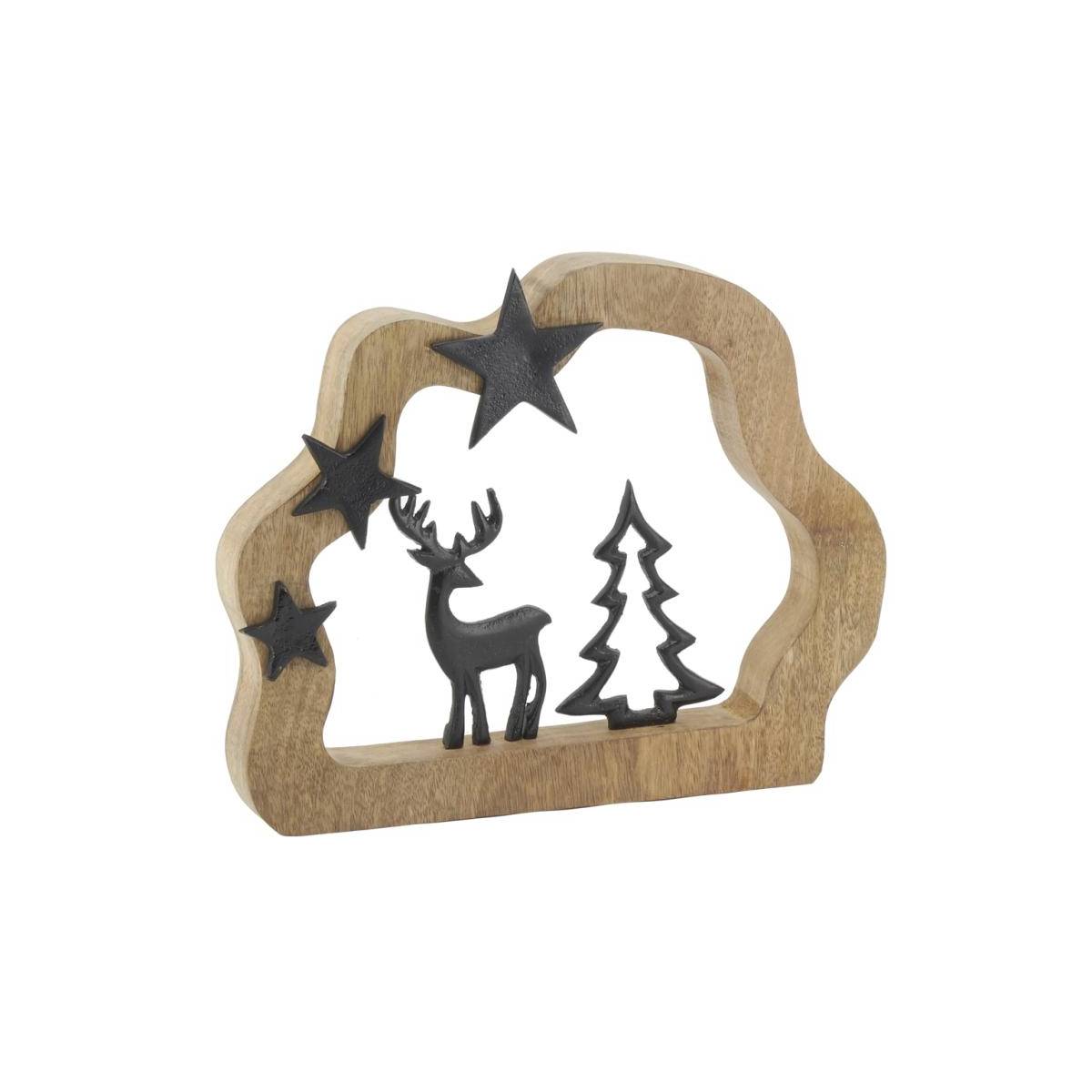 Aubry Gaspard - Décor sapin et cerf en manguier - Imagen 1