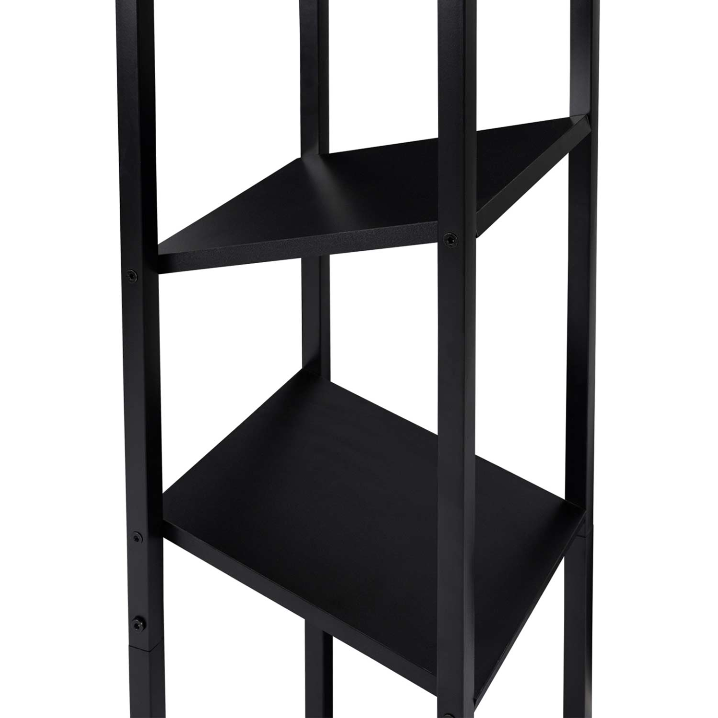 Range bûches vertical acier noir avec 2 étagères H.112 CM pour cheminée - Image 6