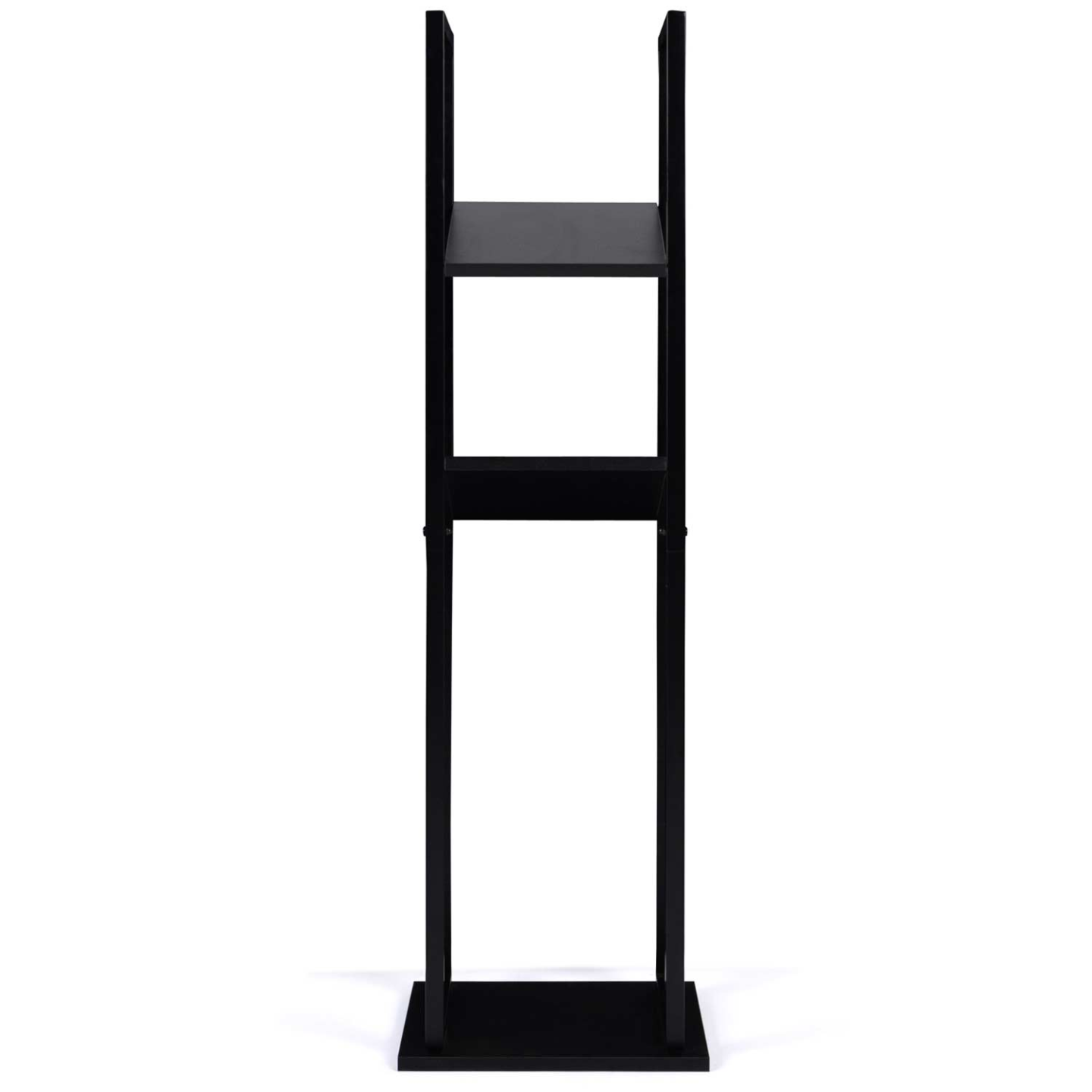 Range bûches vertical acier noir avec 2 étagères H.112 CM pour cheminée - Image 3
