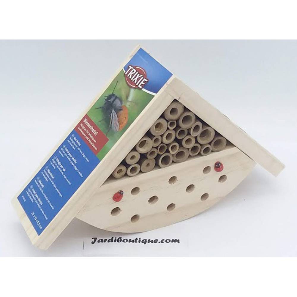 Trixie - Hôtel pour abeille en bois 25 × 15 × 6,5 cm - Imagen 2
