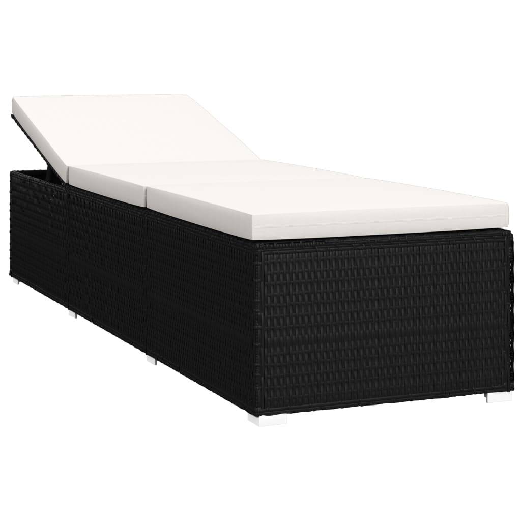 ComfortXL - Set Transat Résine Noire Table et Coussin Crème – ComfortXL Outdoor Living - Image 4