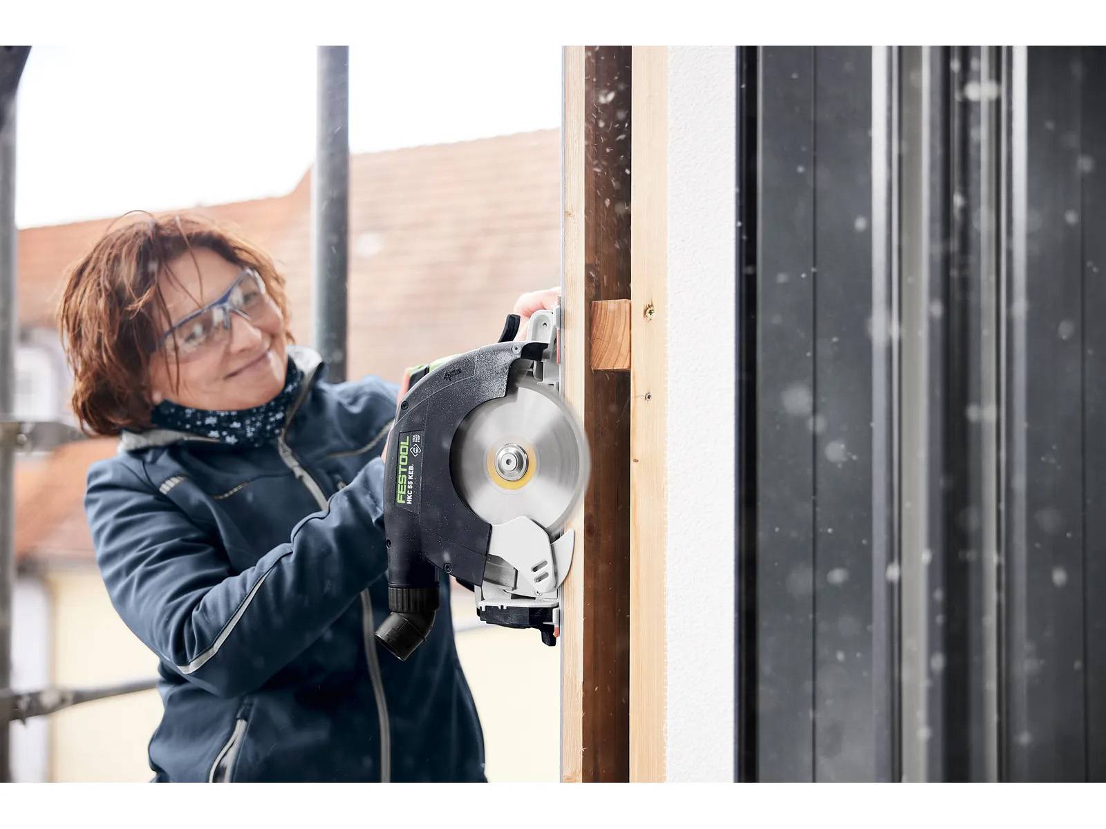 Festool - Scie circulaire à capot basculant sans fil 18V HKC 55 KEB-Basic-FSK 420 - FESTOOL - sans batterie, ni chargeur - rail de guidage - SYSTAINER - 578704 - Image 2