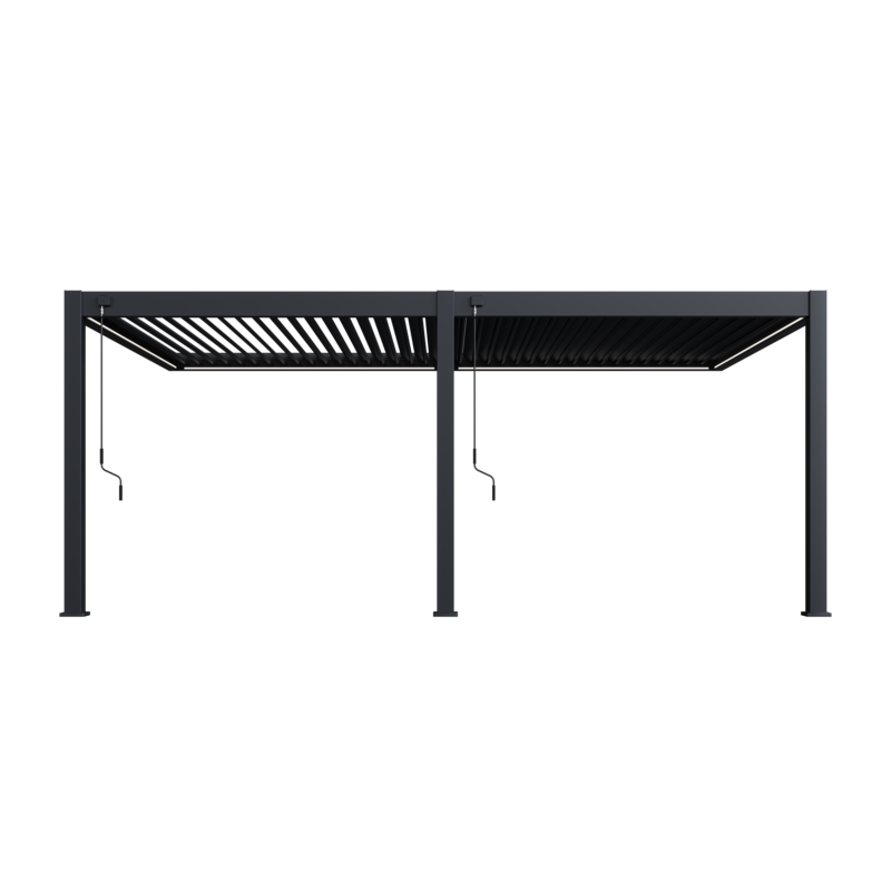 Ombrea - Kit LED Pergola Bioclimatique adossée 4x6M - Image 2