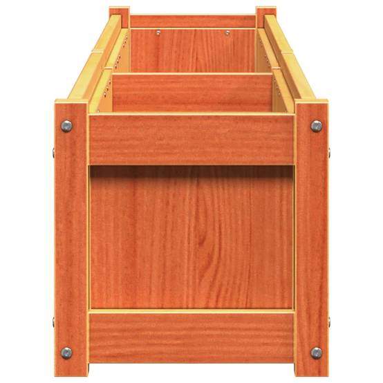 Jardinières bois de pin massif cire marron 180 x 31 x 31 cm (x2) - PANGIVO - Image 7