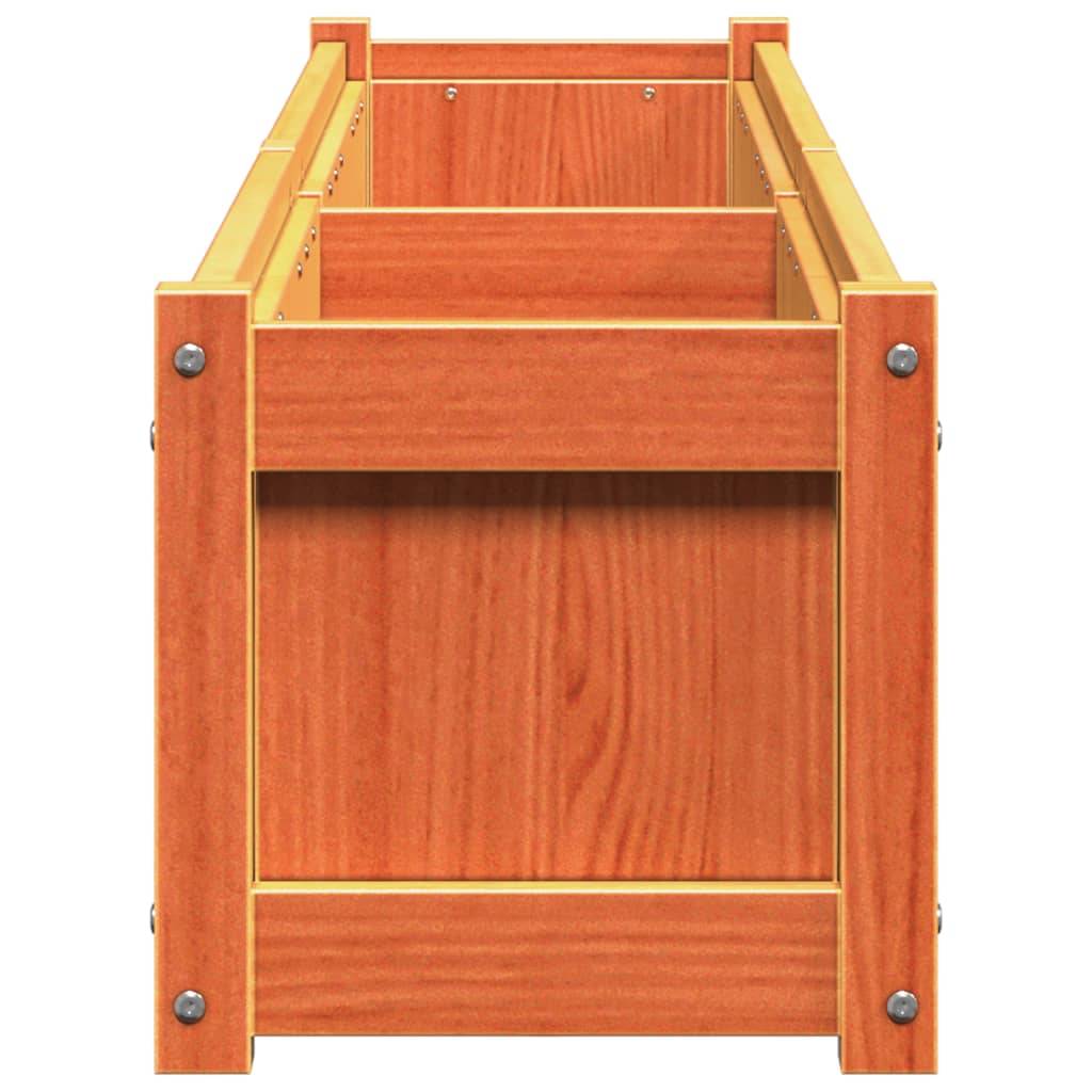 Jardinières bois de pin massif cire marron 180 x 31 x 31 cm (x2) - PANGIVO - Image 7