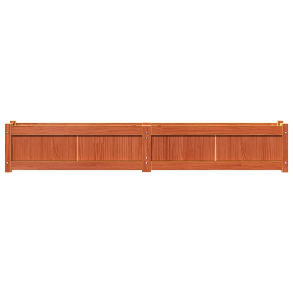 Jardinières bois de pin massif cire marron 180 x 31 x 31 cm (x2) - PANGIVO - Image 6