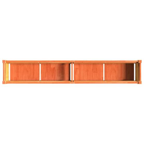 Jardinières bois de pin massif cire marron 180 x 31 x 31 cm (x2) - PANGIVO - Image 9