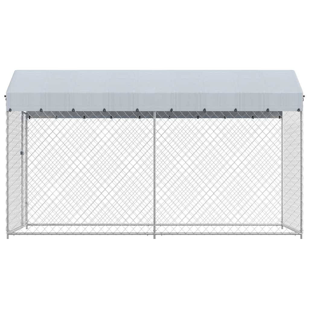 Vidaxl - Chenil d'extérieur avec toit pour chiens 382x192x225 cm vidaXL 145024 - Imagen 7