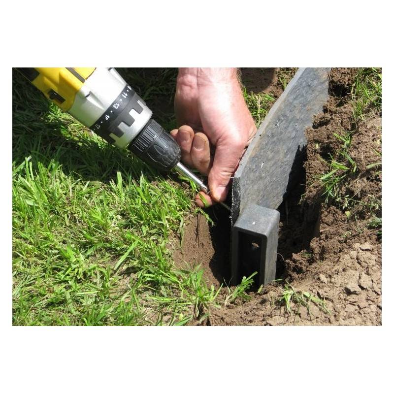 Ecolat Bordure de jardin 25 m x 19 cm rouleau - Gris - ECOO - Imagen 7