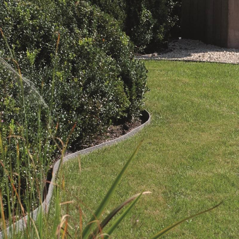 Ecolat Bordure de jardin 25 m x 19 cm rouleau - Gris - ECOO - Imagen 2