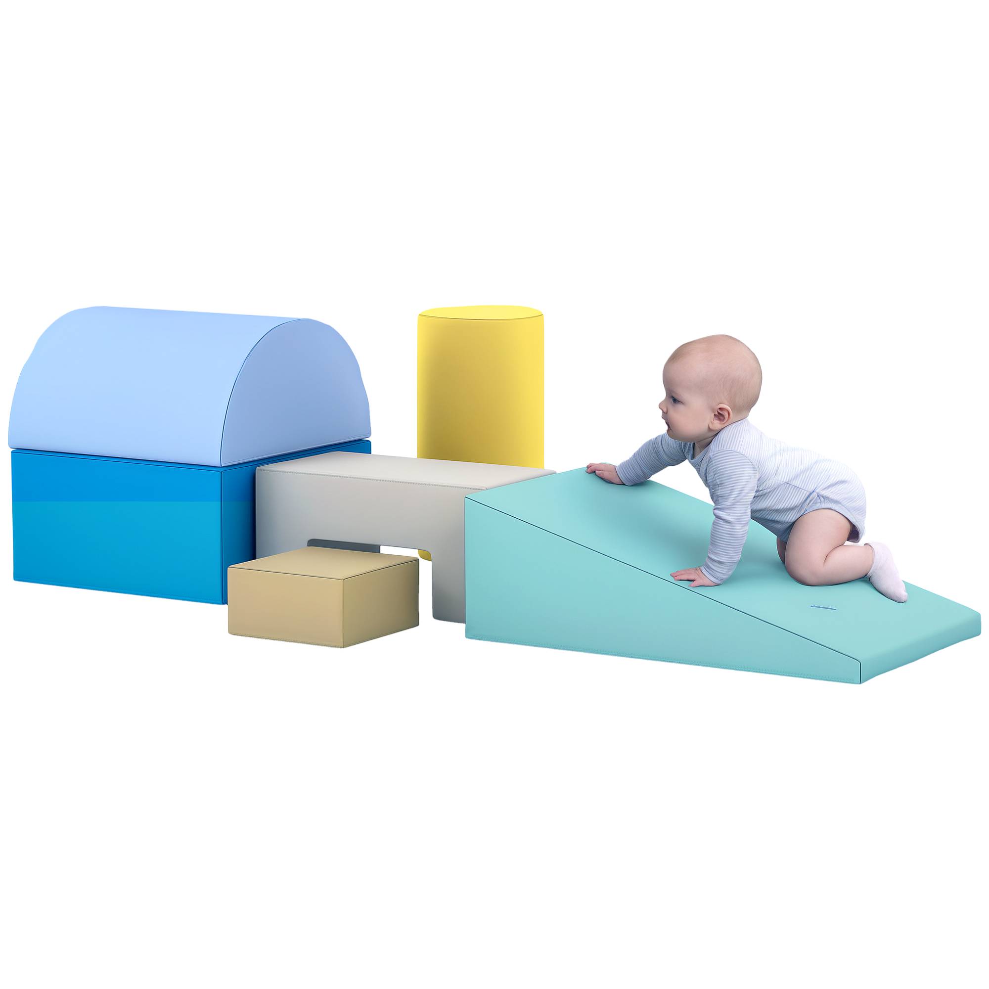 6 blocs de construction en mousse XXL - jeux éducatif - module motricité - certifiés normes EN71-1-2-3 - mousse PU 20D - Image 1