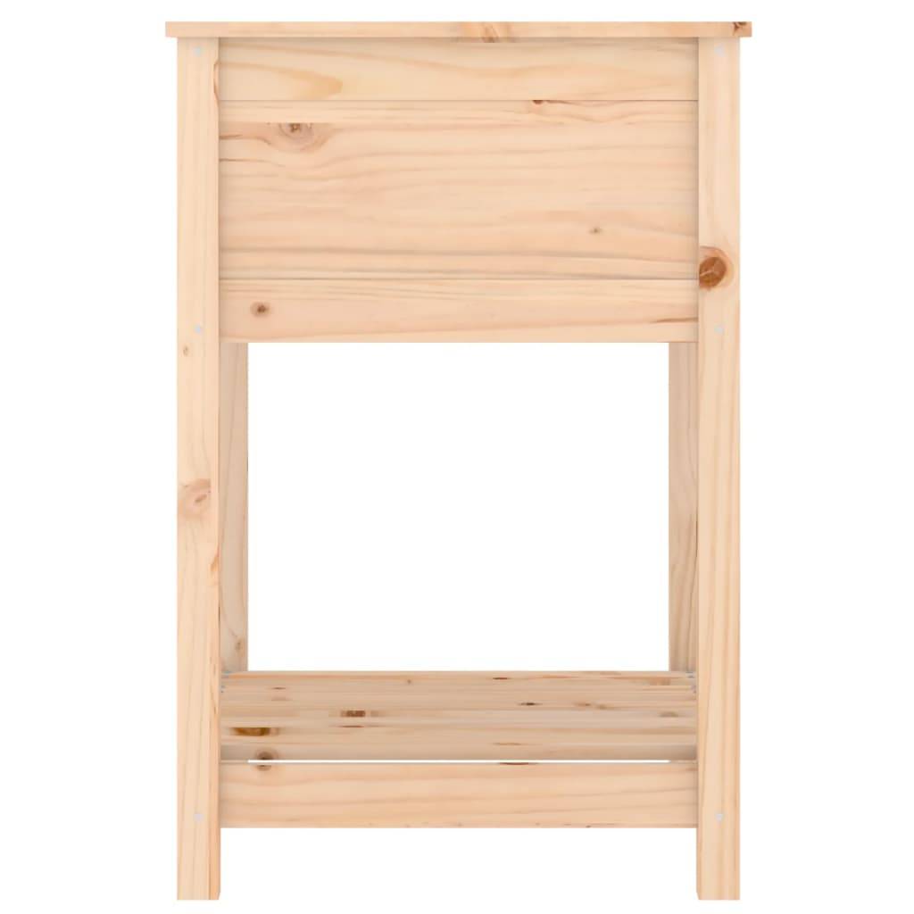 ComfortXL - Carré potager sur pied en bois de pin avec étagère pour terrasse 54cm – ComfortXL Outdoor Living - Image 6