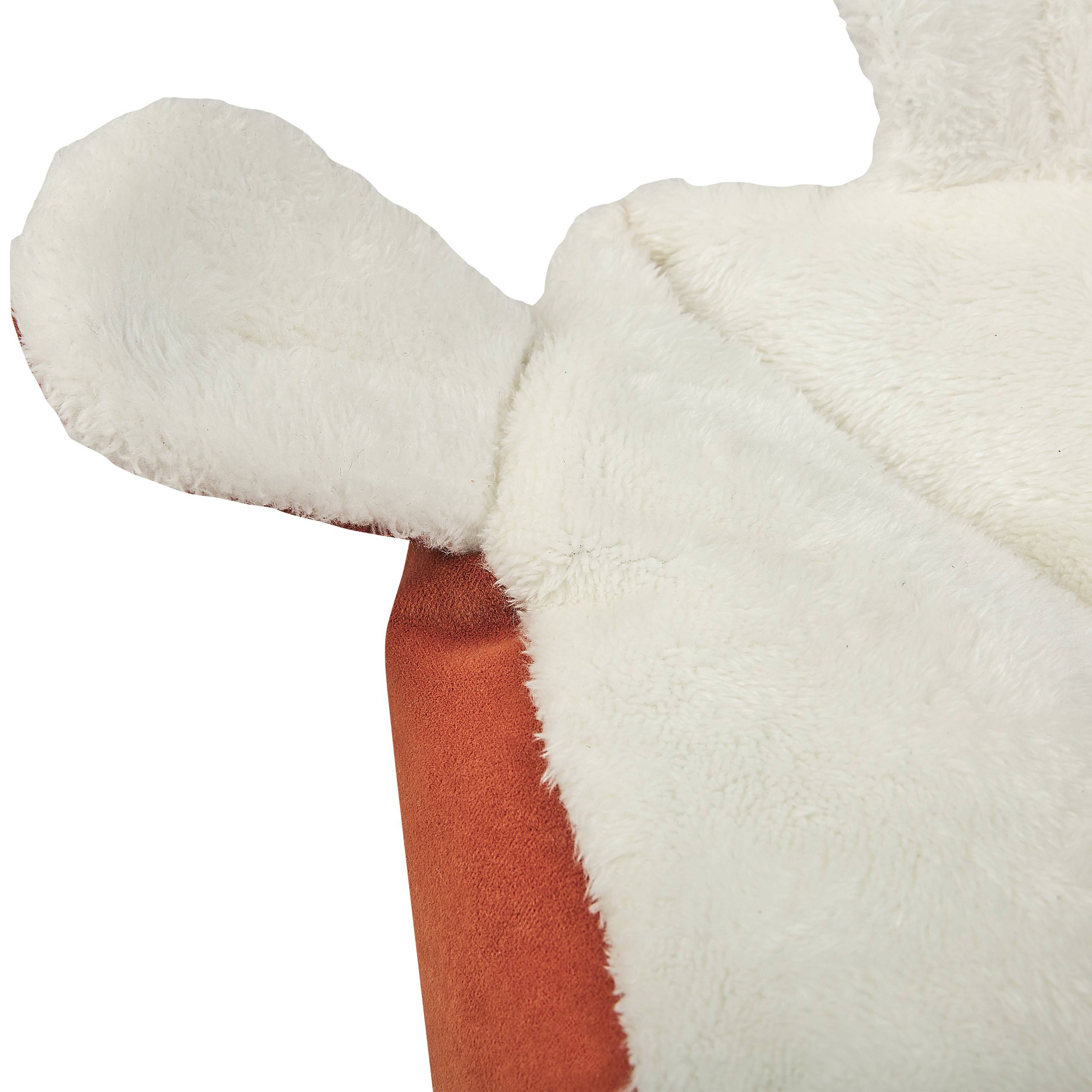 Beliani - Lit pour animal Velours Orange HASSA - 50x45x18- Beliani - Image 6
