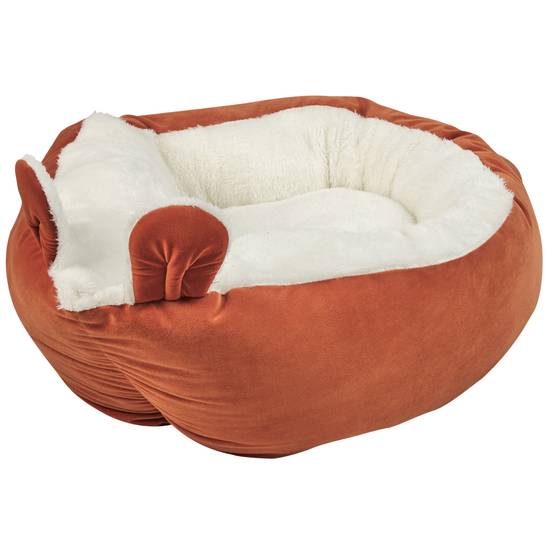Beliani - Lit pour animal Velours Orange HASSA - 50x45x18- Beliani - Image 5