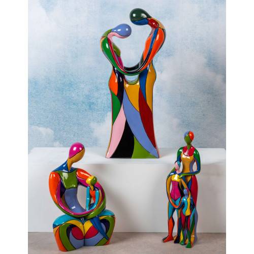 Sculpture Mère et 2 Enfants COLORAMA MAGNETICLAND - Imagen 2
