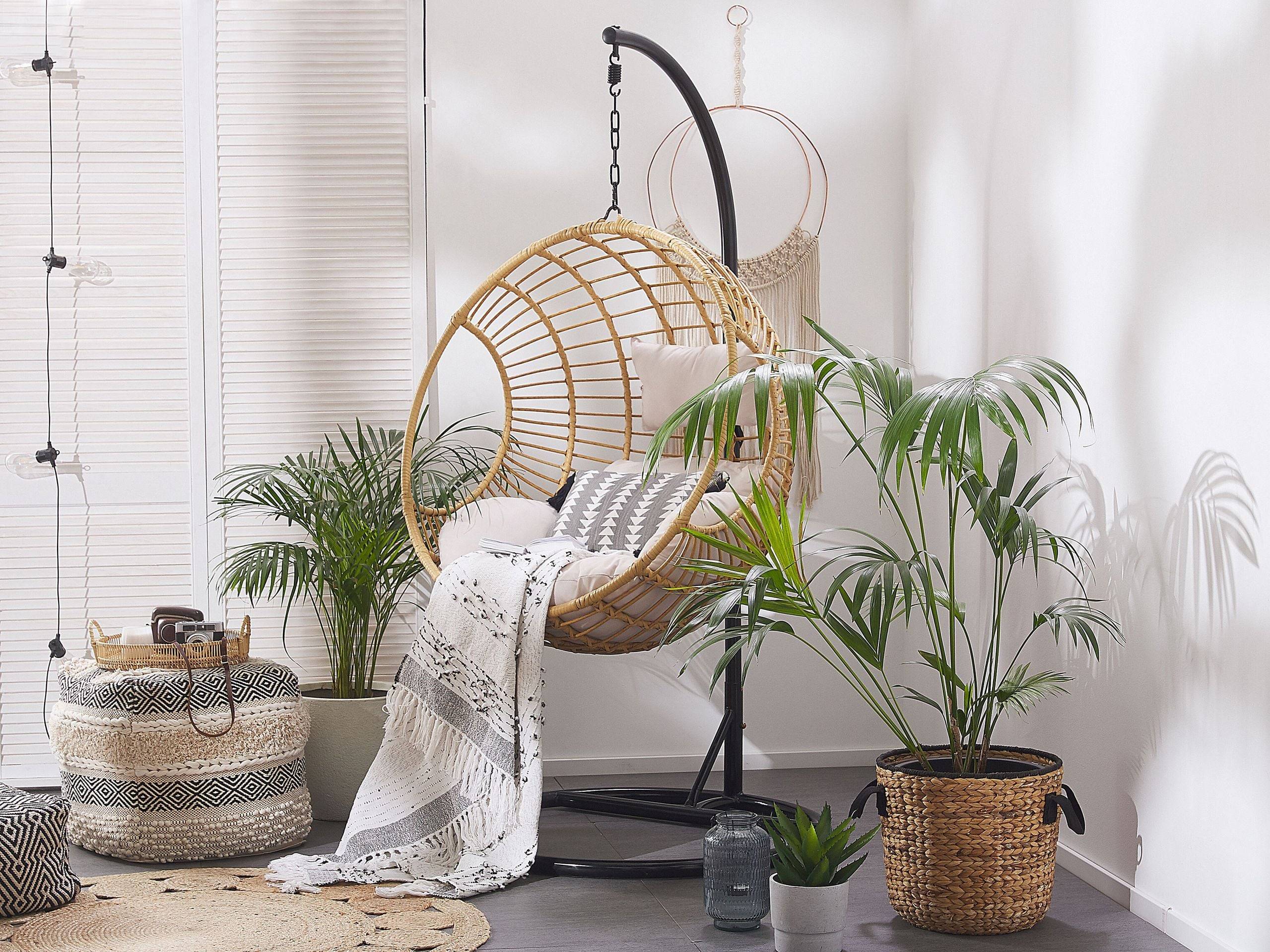 Beliani - Chaise porte-à-faux Polyrotin Naturel ASPIO - Beliani - Imagen 4