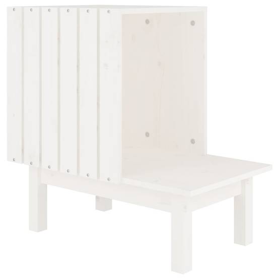 Maison pour chat bois de pin blanc 60 x 36 x 60 cm - PANGIVO - Image 2