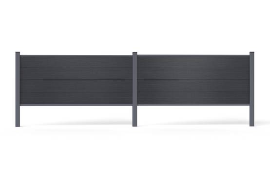 Casanoov Clôture composite Stockhorn de 8 mètres de long et 90 cm de haut, pour installation enterrée, grise - Image 6