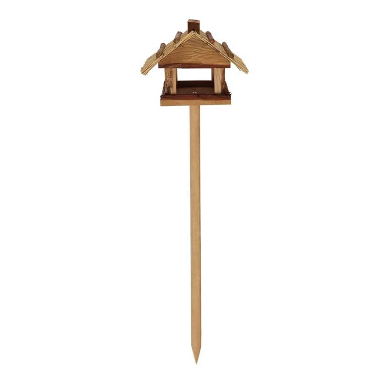 Esschert Design - Mangeoire sur pied Toit de paille 113 cm - Esschert Design - Imagen 5