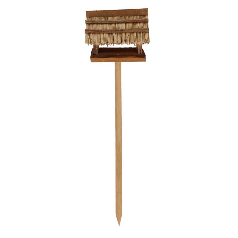 Esschert Design - Mangeoire sur pied Toit de paille 113 cm - Esschert Design - Imagen 3