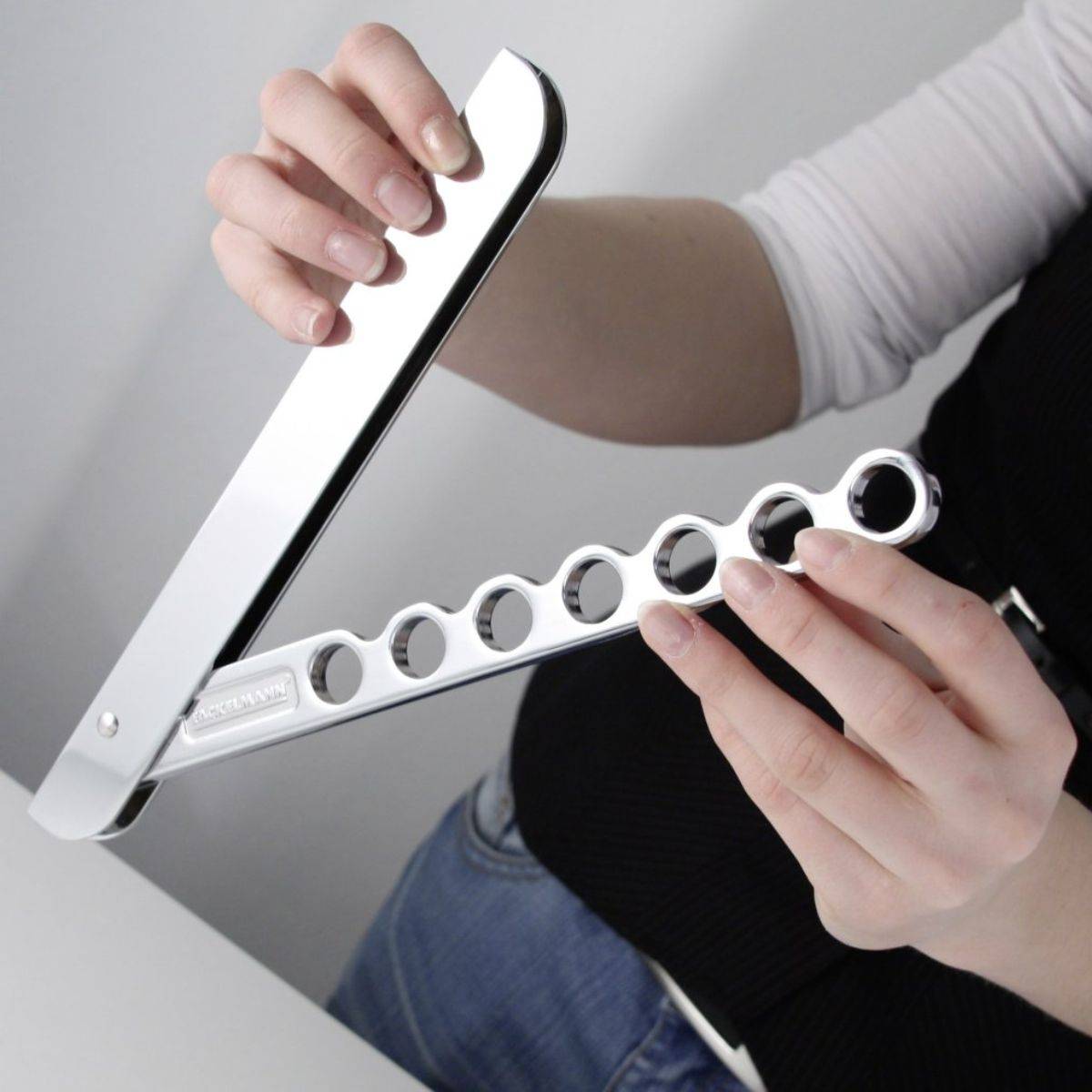 Lot de 2 crochets de rangement en aluminium Fackelmann Tecno - Image 3