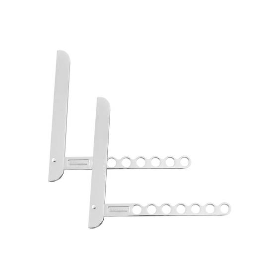 Lot de 2 crochets de rangement en aluminium Fackelmann Tecno - Image 1