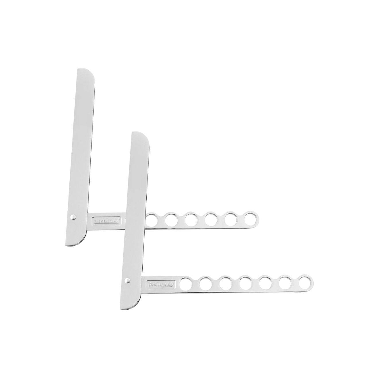 Lot de 2 crochets de rangement en aluminium Fackelmann Tecno - Image 1