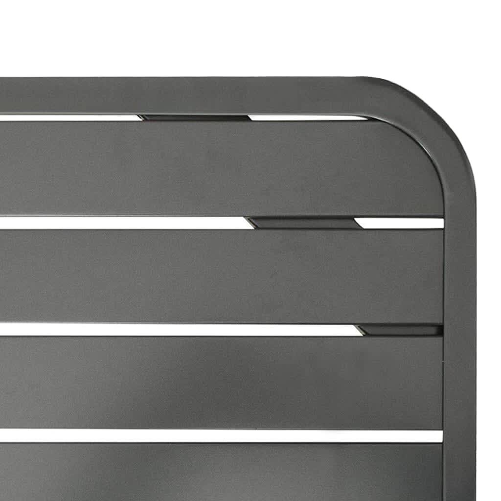 Vidaxl - Ensemble à manger d'extérieur 9 pcs Acier Gris foncé vidaXL 46633 - Imagen 4