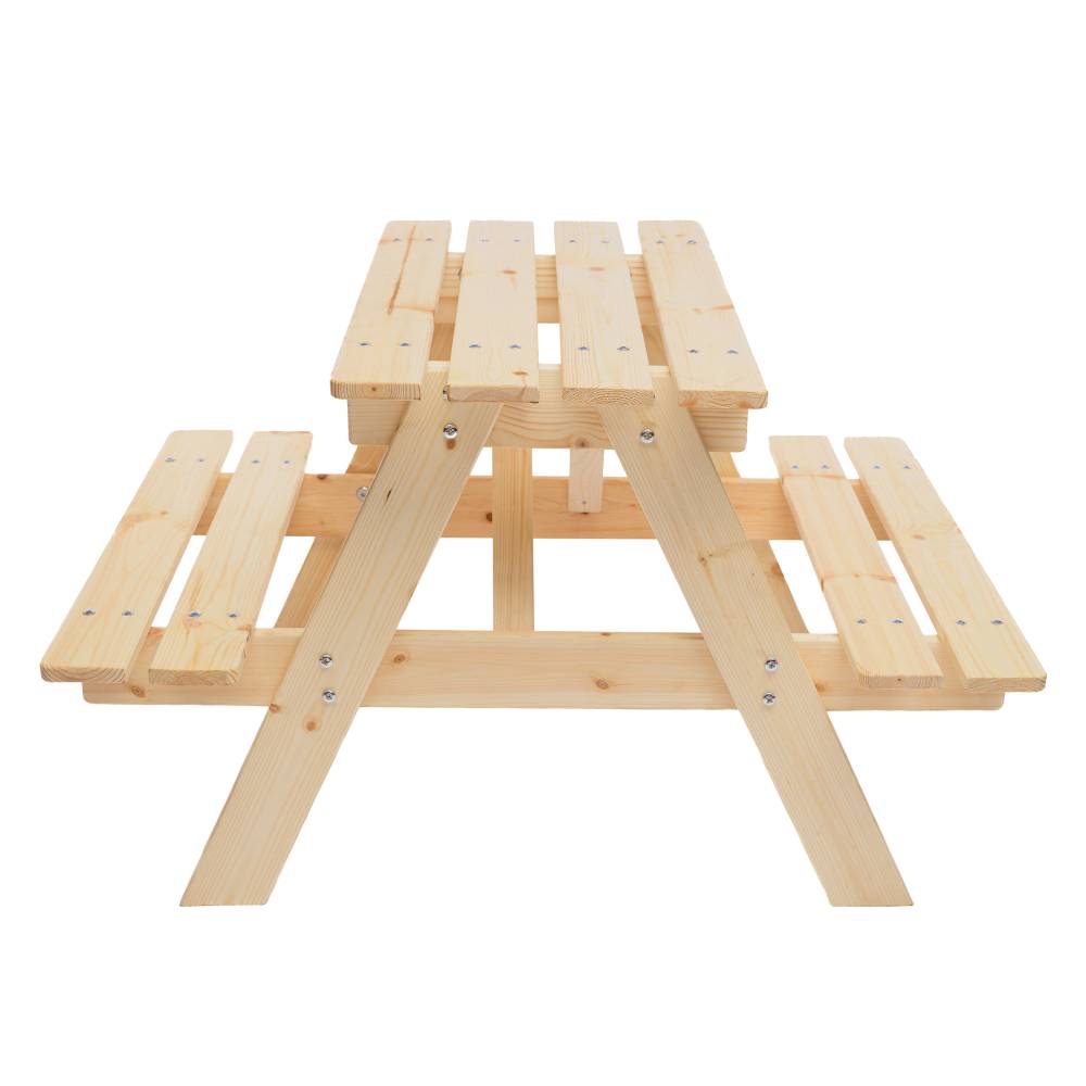 Timbela - Table Enfant en bois 81x60xH50 cm - Table et Chaise Enfant - Pour l'extérieur ou à l'intérieur - 15 mm d’épaisseur - Timbela M012-1 - Imagen 3