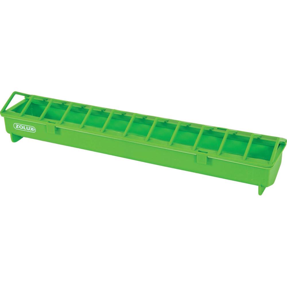 Mangeoire 50 cm vert en plastique pour basse cour - Imagen 2