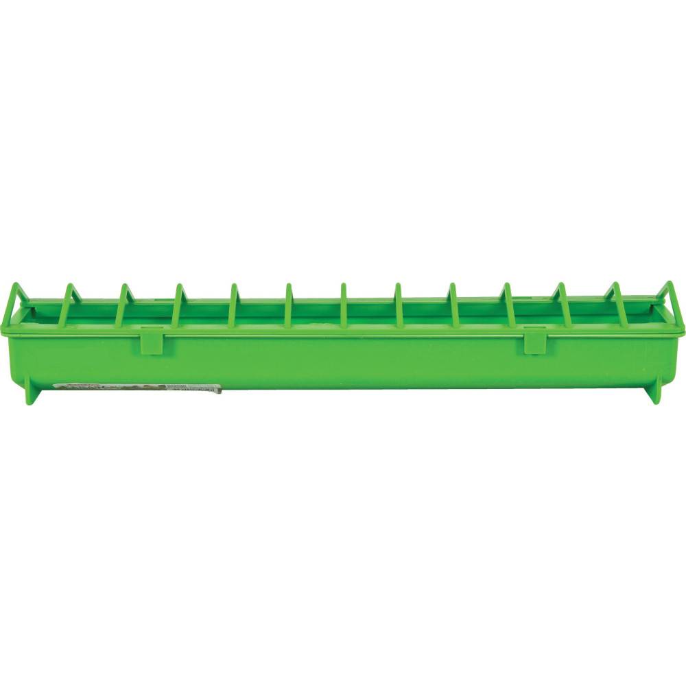 Mangeoire 50 cm vert en plastique pour basse cour - Imagen 1