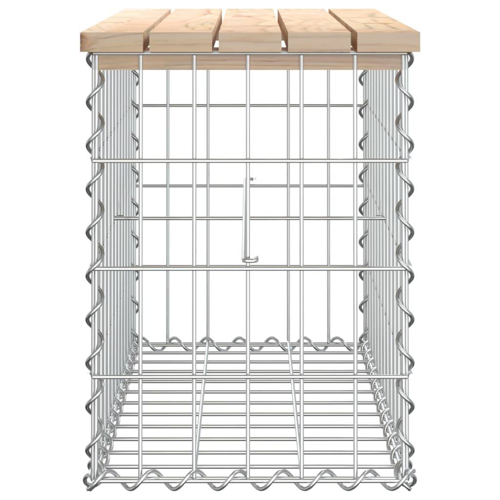 Maison Chic - Banc de jardin - Banc d'extérieur - Banquette design de gabion 63x31,5x42cm bois massif de pin - Imagen 4